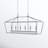 Hertford 6-Light Steel Dimmable Linear Chandelier-2057452405
