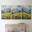 Lanscape Study Series C III - Ensemble de 3 toiles tendues avec châssis - Prêt à être accroché-374980094