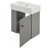 Modern Floating Bathroom Vanity With Ceramic Basin And Left Side Storage