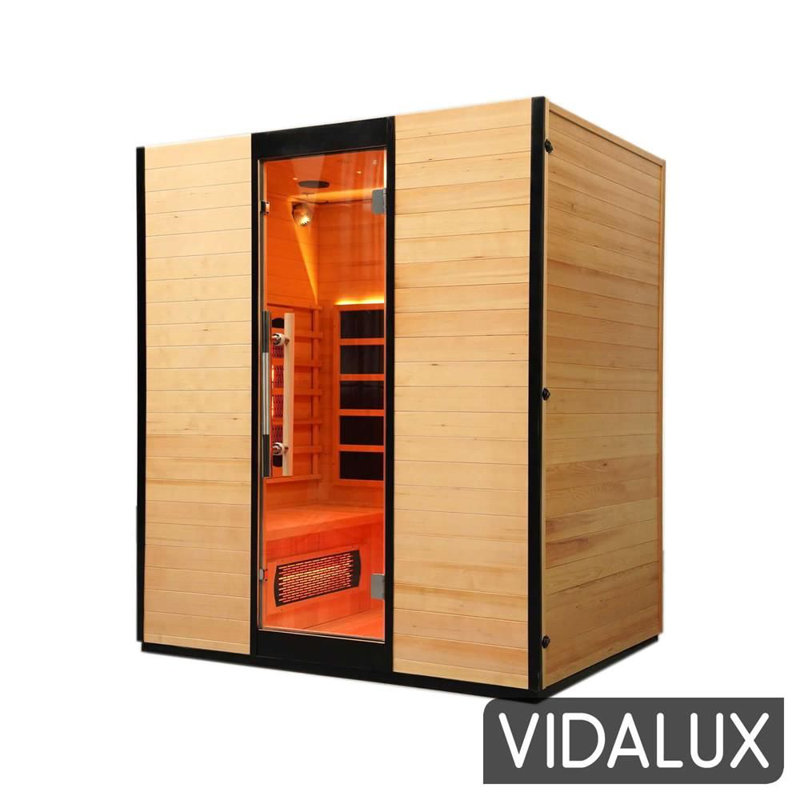 Vidalux Platinum 4 Person Full Spectrum Infrared Sauna With Complete Heat