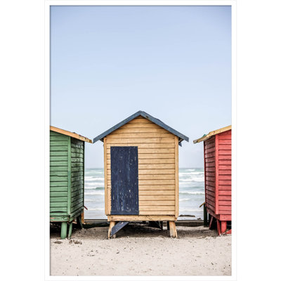 Yellow Hut by Shot by Clint Wood Framed Wall Art Print
