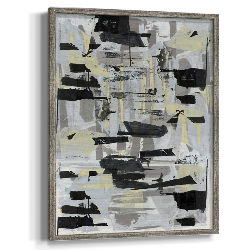 Tiles & Texture Abstract Angles III Framed Print - Solid Wood, 21" H x 17" W
