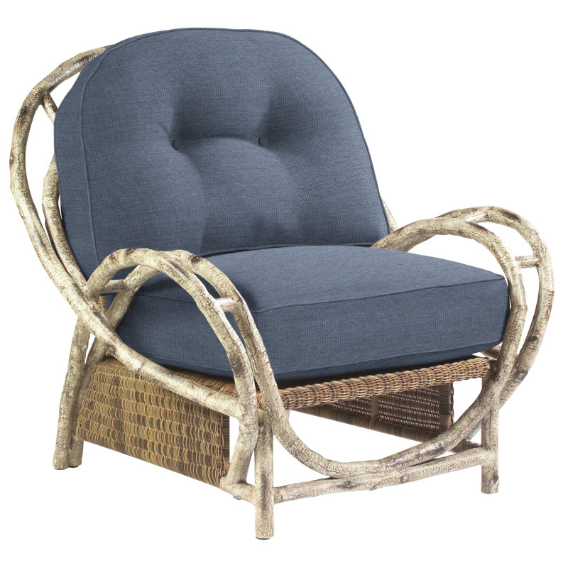 Chaise de patio avec coussins River Run, Sunbrella® Spectrum denim