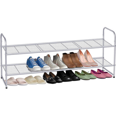 12 Pair Stackable Shoe Rack
