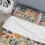 Ensemble de housse de couette à motif floral jaune rétro Nostalgia-798107249