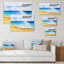 «Coastal Horizon On Summer Scenery», reproduction sur toile flottante-2093302403-2093302423