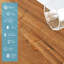 Planche de vinyle de luxe l 6 po x L 36 po auto-adhésive, plancher de vinyle rigide à noyau de bois aspect bois (ensemble de 36)-104276778