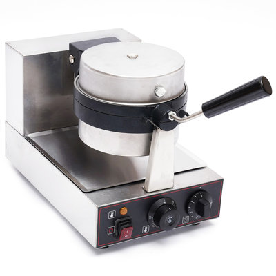 Gaufrier électrique 1000W en acier inoxydable, moule antiadhésif
