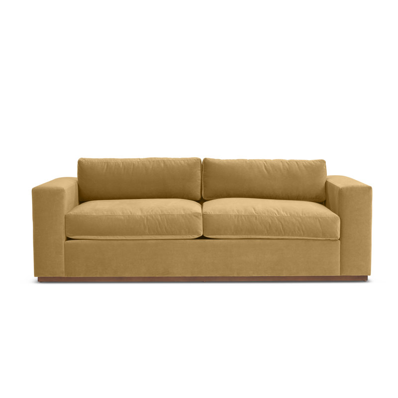 Velvet Sleeper Sofa, Banks Acorn