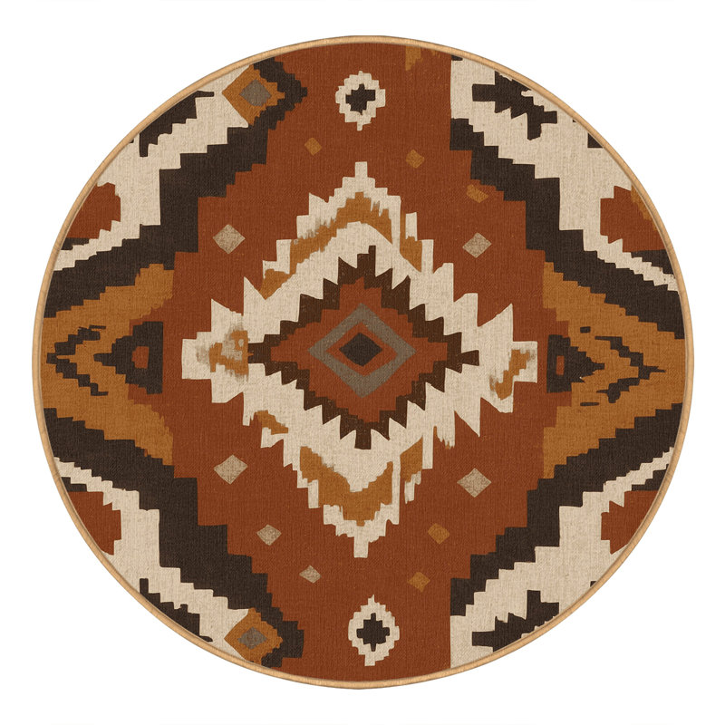 Tapis Adobe Maze, Rond 8 pi