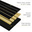 Panneaux muraux en bois 94,5 po x 23,6 po, panneaux insonorisants décoratifs pour murs et plafonds, panneaux muraux en bois à lattes 3D-96659829