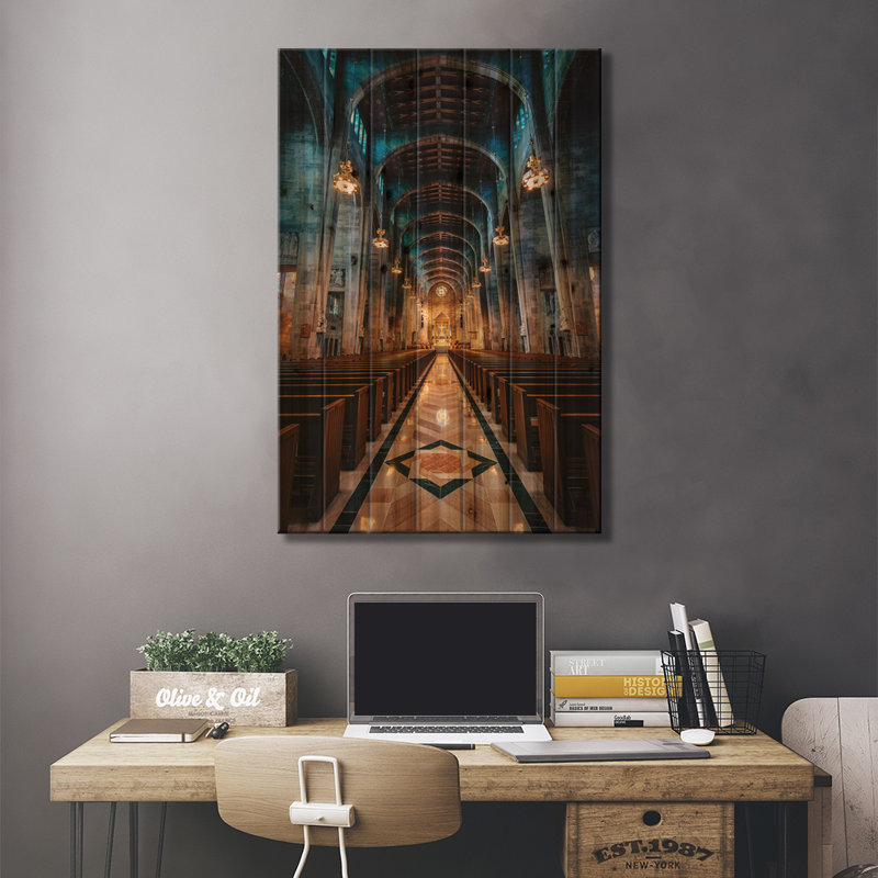 Cathédrale Notre-Dame-de-la-Reine, H 26 po x l 18 po x P 1,5 po