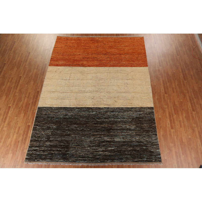 Grand tapis contemporain marocain noué à la main 10 x 14