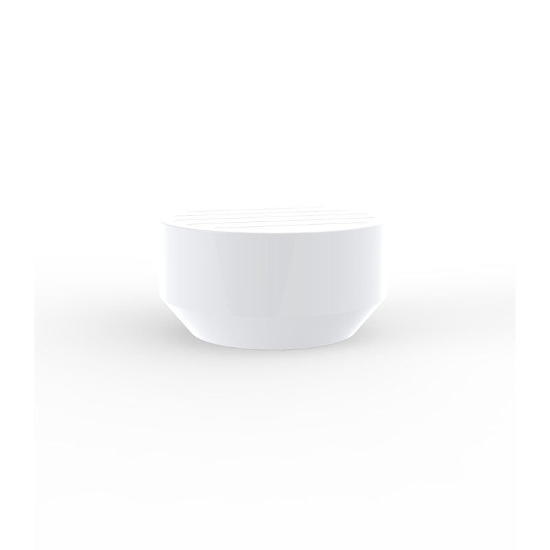 Vela Plastic Coffee Table, 31.5", Ice