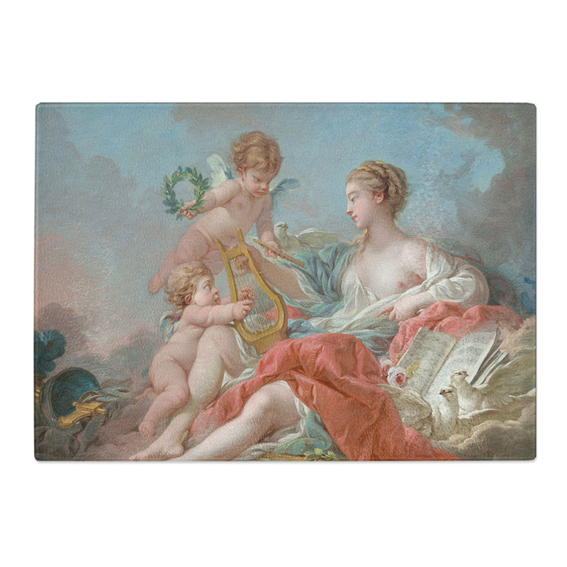 Allegory of Music by Francois Boucher Chopping Board, 0.4cm H x 28.5cm W x 39cm L