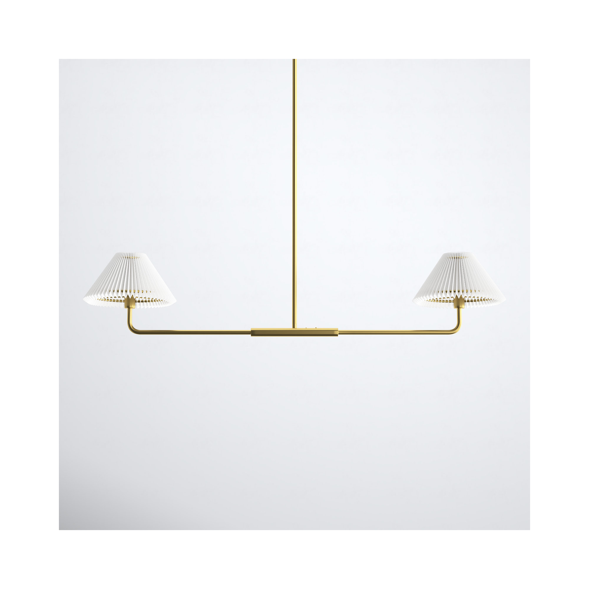Pearson 2 - Light Metal Dimmable Chandelier, Natural Brass