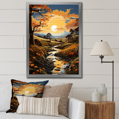 «Countryside Golden Field VI», reproduction sur toile