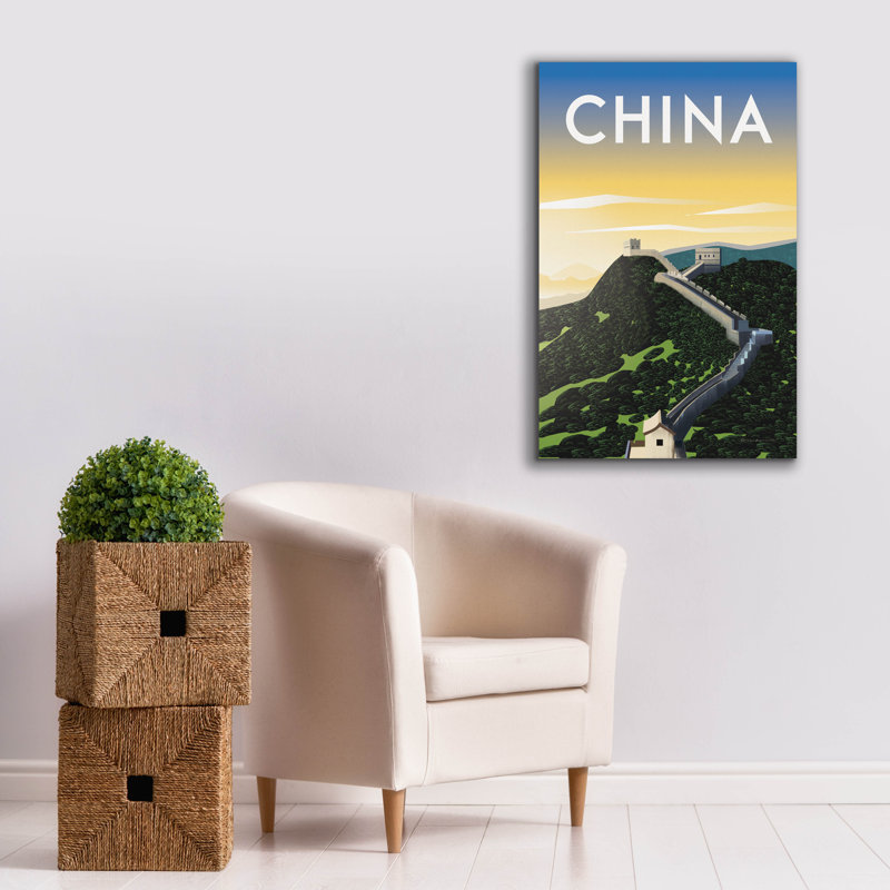 Epic Graffiti 'China' by Omar Escalante Canvas Wall Art, 40" H x 26" W
