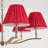 Morvan 6-Light Red Pleated Fabric Chandelier