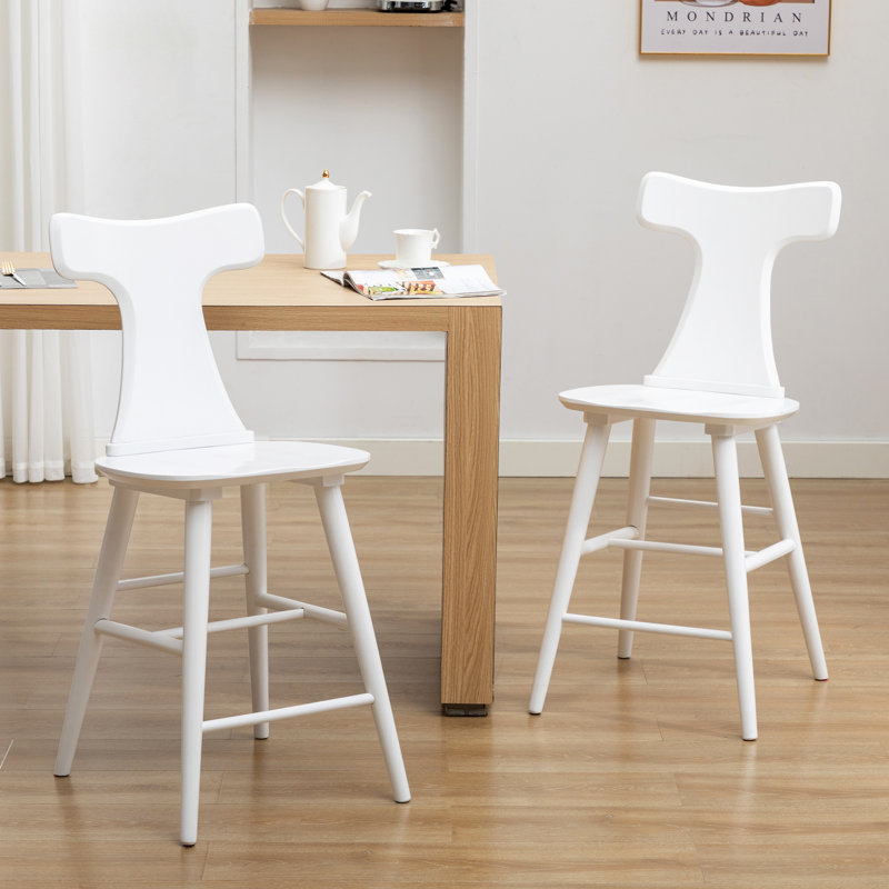 Tabouret Mid Mid Century, Blanc