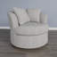 Thamm Upholstered Swivel Chair with Throw Pillows