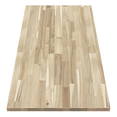 Plateau de table en bois d'acacia massif Husse