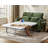 2-in-1 Pull-out Full Side Rv Sleeper Sofa Bed Convertible Chenille Sofa With 20w Fast Charging Led Light Memory Foam Couch Layered Cushion Trim-1264533459