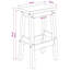 Solid Wood Counter Stool-2043008319