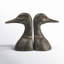 Caselyn Decorative Distressed Cast Metal Duck Head Bookends