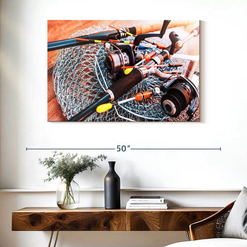 Senne Ready To Fish, 26" H x 39" W