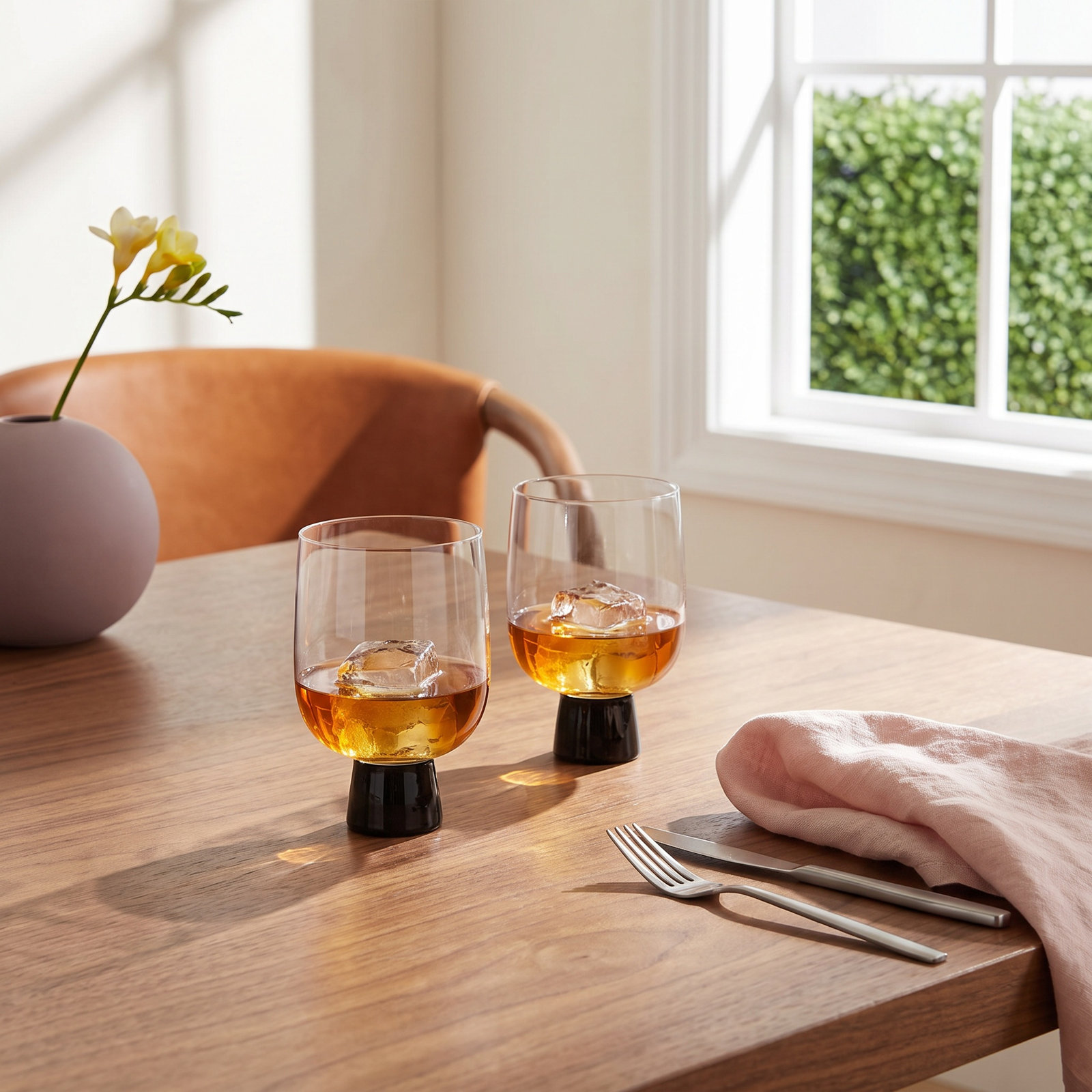Peri Drinking Glass, Black