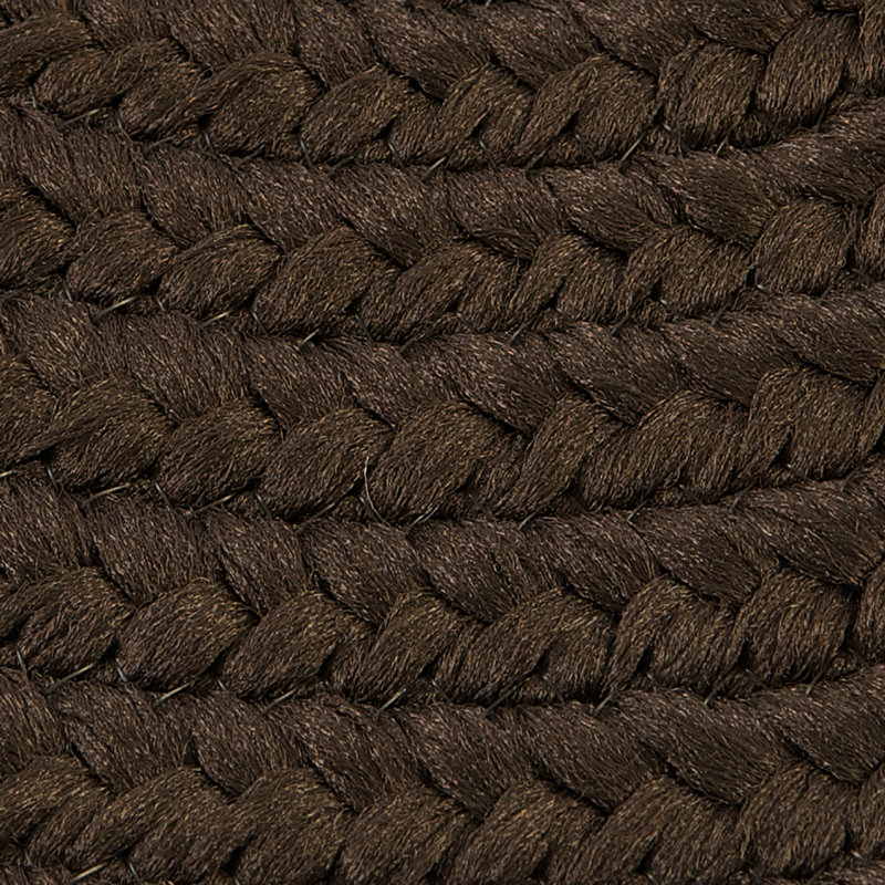 Tapis brun tressé Callie, Tapis de couloir 2 pi 4 po x 12 pi