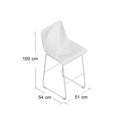 73 cm Barstuhl-Set Shayla