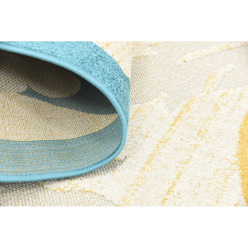 Fidela Abstract Indoor / Outdoor Rug, Rectangle 4'1" x 6'1"
