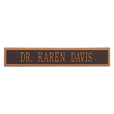 Arch 3-Line Wall Address Plaque