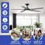 Ventilateurs de plafond 5 pales avec lumière DEL Wrought Studio ™
