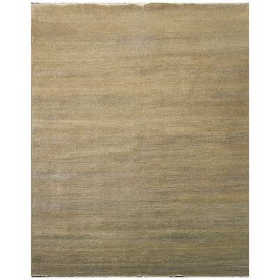 Tapis naturel et noir noué à la main de haute qualité
