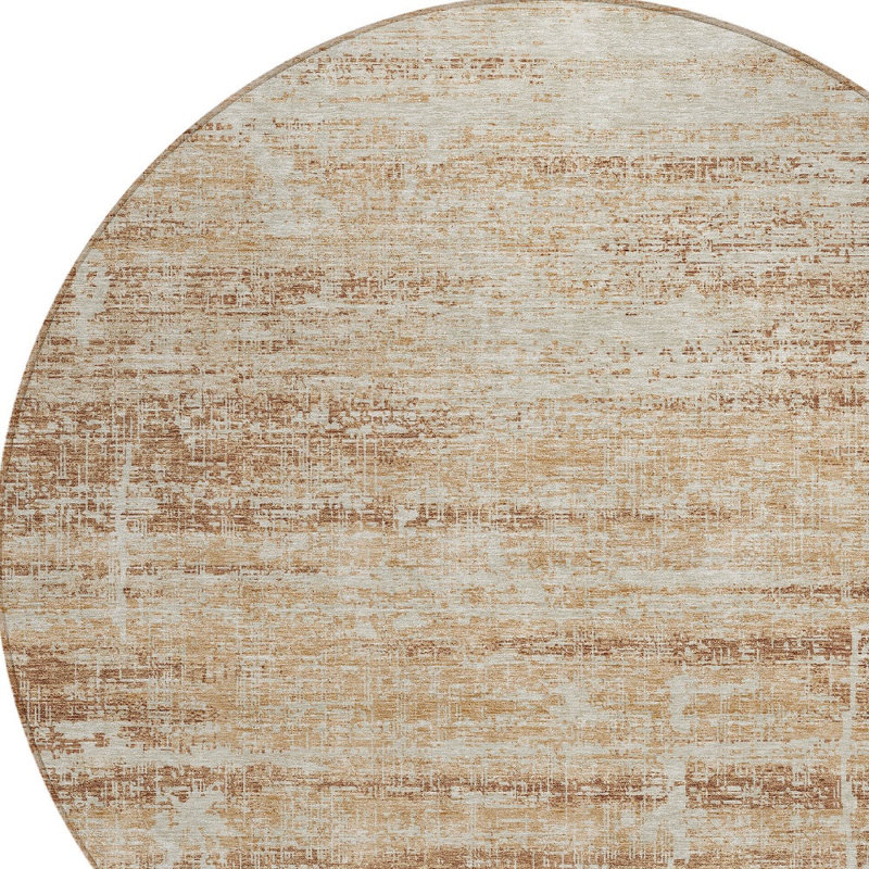 Tapis beige rond 8 po