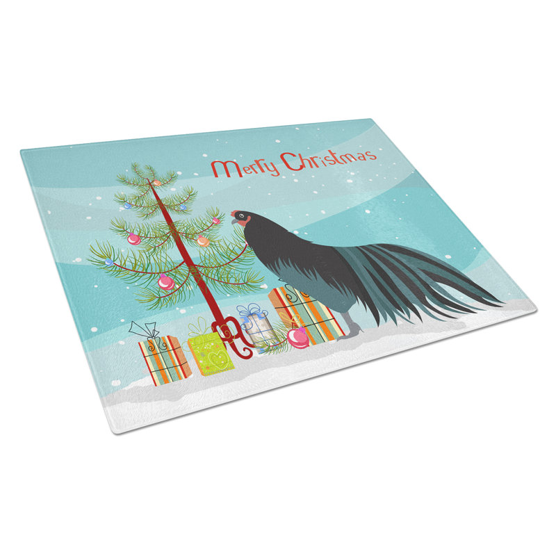 Planche à découper de noël en verre trempé en verre trempé de sumatra caroline