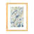 Toile avec cadre en bois beige
