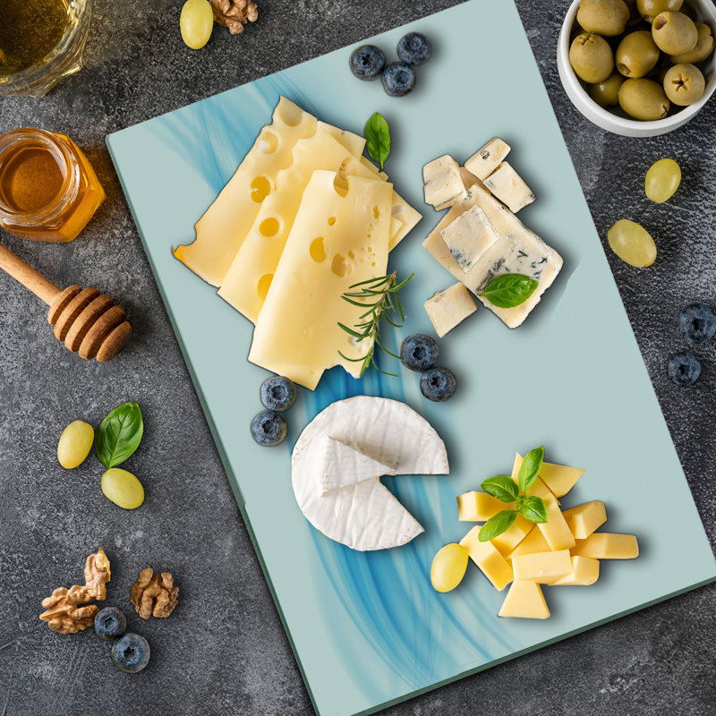 Planche à découper bleue Ambesonne