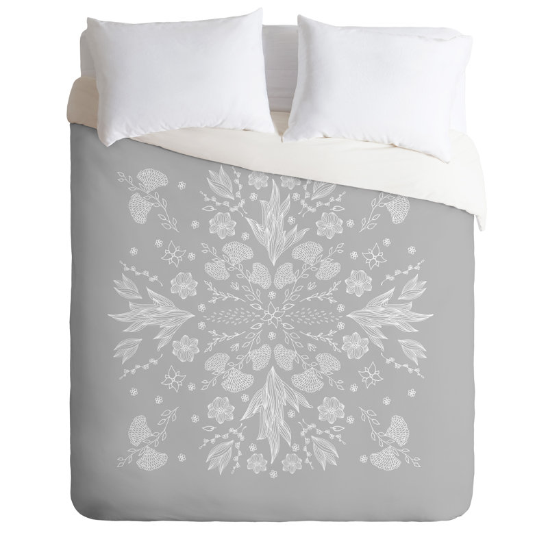 Ensemble de housse de couette, Housse de couette très grand et 2 taies, Gris