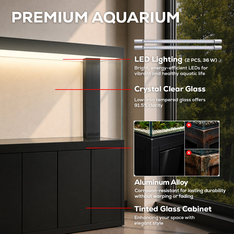 394 Gallon Rectangle Aquarium Tank