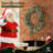 CAPHAUS Lighted Artificial Christmas Wreath, w/ LED Lights, Frosted Pine and Berries, Multiple Sizes-104804558