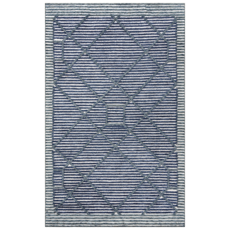 Ebna Geometric Indoor / Outdoor Rug, Rectangle 5" x 7'6"