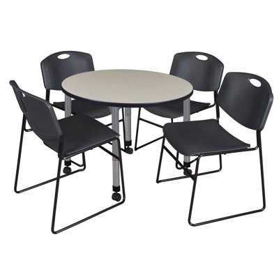 Ensemble de table de salle à manger en L 90 po Kee Mobile