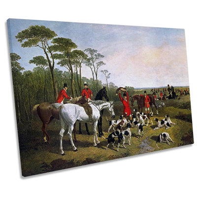 John Frederick Herring The Kill - Wrapped Canvas Print