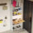 Display Rack With Extendable Countertop And Lights