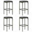Vian Outdoor Barstool, Poly Rattan, Polyester-106426841-106426842-106426845