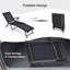 Chaise longue pliante 2 pièces avec repose-pieds à 2 positions